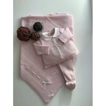 (24063) ROPA CONJUNTO JUBON CON ENTRDOS Y POLAINA