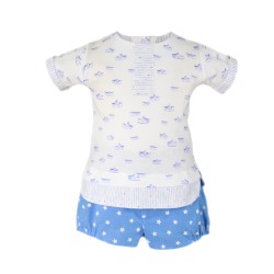 (27067) CONJUNTO RANITA NIÑO BARCOS