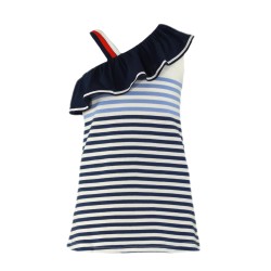 (27111) VESTIDO PUNTO RAYAS MARINERAS