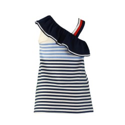 (27111) VESTIDO PUNTO RAYAS MARINERAS