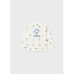 (28525) CAMISETA M/L ESTAMPADA