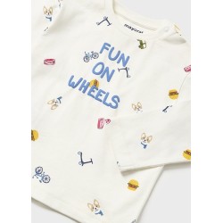 (28525) CAMISETA M/L ESTAMPADA