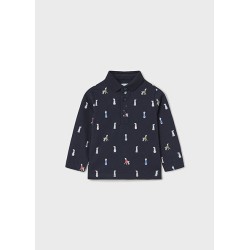 (28532) POLO M/L ESTAMPADO