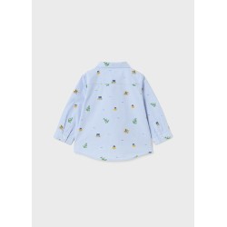 (28534) CAMISA M/L ESTAMPADA