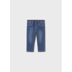 (28590) PANTALON DENIM REGULAR FORRADO