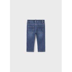 (28590) PANTALON DENIM REGULAR FORRADO