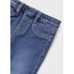 (28590) PANTALON DENIM REGULAR FORRADO