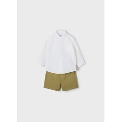 (26553) CONJUNTO BERMUDA CAMISA M/L MAO