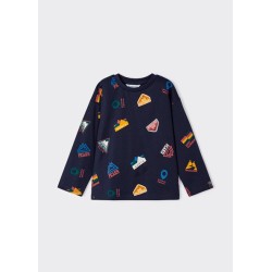 (28673) CAMISETA M/L "ALL OVER PRINT"