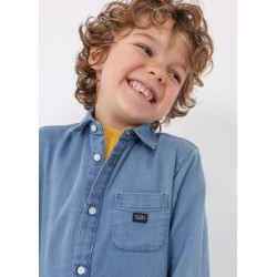 (28685) CAMISA M/L SOFT DENIM