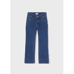 (28838) PANTALON TEJANO LARGO FLARED