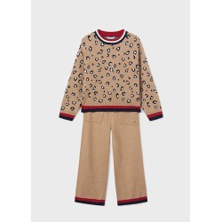 (28843) CONJUNTO PANTALON TRICOT PRINT