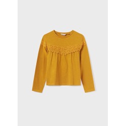 (28774) CAMISETA M/L CINTAS BORDADAS