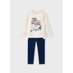 (28749) CONJUNTO LEGGINGS KNIT DENIM