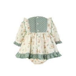 (28993) VESTIDO ARDILLAS CON BRAGA