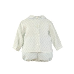 (29071) CONJUNTO RANITA Y CAMISA FLORES