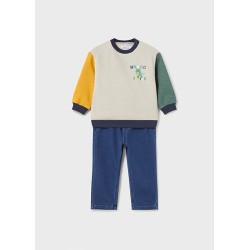 (28596) CONJUNTO PANTALON DENIM