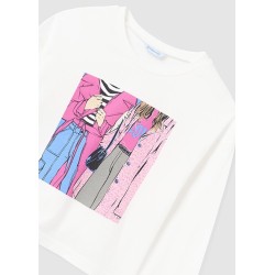 (28777) CAMISETA M/L GRAFICA