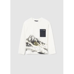 (28784) CAMISETA M/L BOLSILLO PLANA