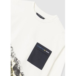 (28784) CAMISETA M/L BOLSILLO PLANA