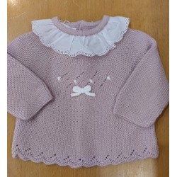 (28969) CONJUNTO POLAINA Y JUBÓN CUELLO TELA