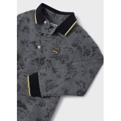 (27390) POLO M/L ESTAMPADO