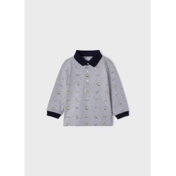 (27239) POLO M/L ESTAMPADO