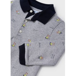 (27239) POLO M/L ESTAMPADO
