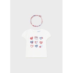 (29120) CAMISETA M/C CON DIADEMA
