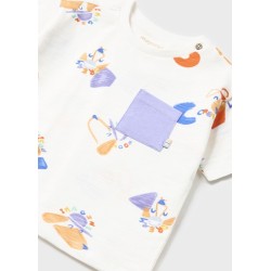 (29136) CAMISETA M/C ESTAMPADA