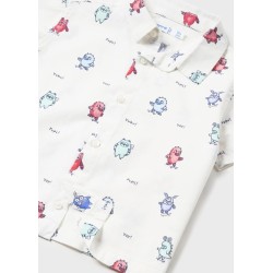 (29145) CAMISA M/C ESTAMPADA