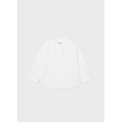 (29147) CAMISA M/L LINO CUELLO MAO