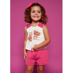 (29166) CONJUNTO SHORT APLIQUES