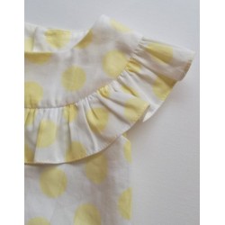 (25713) CONJUNTO RANITA LAZO Y BLUSA LUNARES