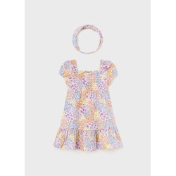 (29269) VESTIDO ESTAMPADO DIADEMA