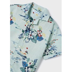 (29388) CAMISA M/C RESORT ESTAMPADA