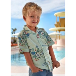 (29388) CAMISA M/C RESORT ESTAMPADA