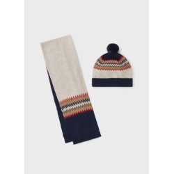 (26267) CONJUNTO GORRO BUFANDA JACQUARD