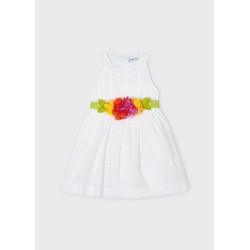 (29484) VESTIDO CINTURON FLORES