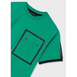 (29510) CAMISETA CONTRASTES MANGAS