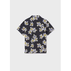 (29518) CAMISA M/C LINO CUELLO RESORT