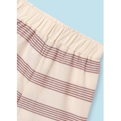 (29528) CONJUNTO SHORT PUNTO RAYAS