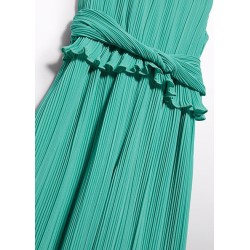 (30765) MONO LARGO GASA PLISADA