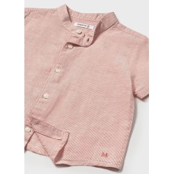 (30327) CAMISA M/C CUELLO MAO LINO