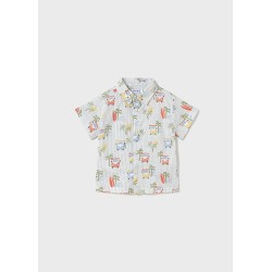 (30328) CAMISA M/C ESTAMPADA