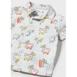 (30328) CAMISA M/C ESTAMPADA