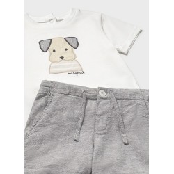 (30352) CONJUNTO BERMUDA APLIQUE