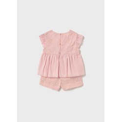 (30358) CONJUNTO BERMUDA TUL BORDADO