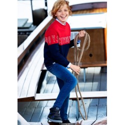 (25965) PANTALON TEJANO SLIM FIT BASICO