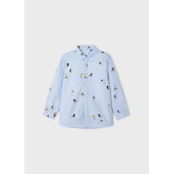 (28683) CAMISA M/L ESTAMPADA